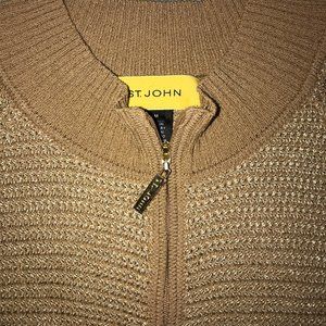 St. John Knit jacket cardigan Golden thread